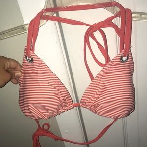 💥Converse orange and white striped bikini top💥